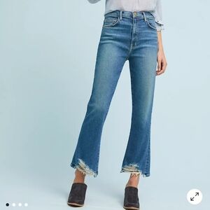 Current/Elliott The Kick High-Rise Cropped Flare Jeans Size 30